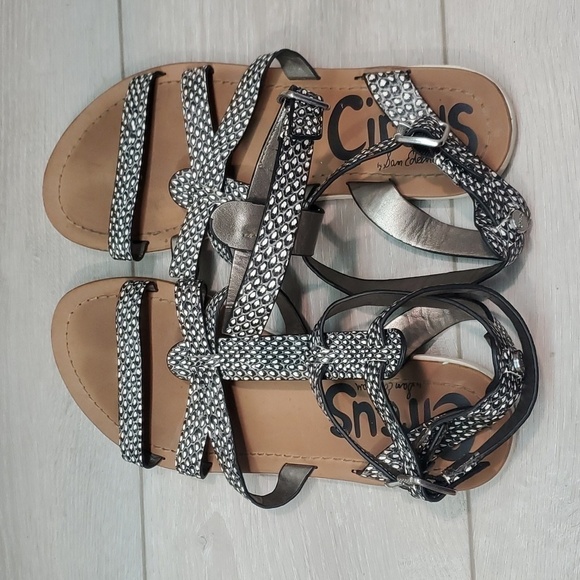 Circus by Sam Edelman Selma Jelly Gladiator Strappy Sandals Flats shoes - Picture 8 of 12